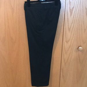 Carlisle Black Cuffed Capri Pant Sz 8